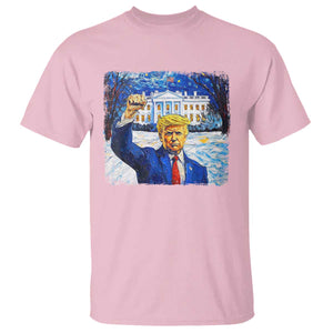 Trump 2024 T Shirt Christmas Starry Night Vincent Van Gogh TS09 Light Pink Print Your Wear