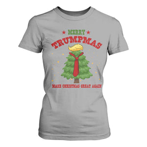 Christmas Trump T Shirt For Women Merry Trumpmas Make Christmas Great Again TS09 Sport Gray Print Your Wear