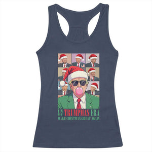 Christmas Trump Racerback Tank Top Trump Era Make Christmas Great Again TS09 Navy Print Your Wear