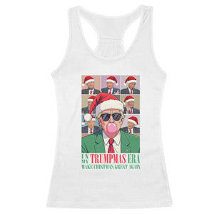 Christmas Trump Racerback Tank Top Trump Era Make Christmas Great Again TS09 White Print Your Wear