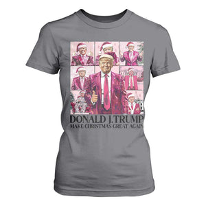 Christmas Trump T Shirt For Women Pink Trump Era Make Christmas Great Again TS09 Charcoal Print Your Wear