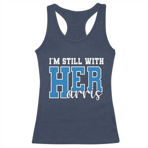 Kamala Supporter Racerback Tank Top I'm Still With Her Harris TS09 Navy Print Your Wear