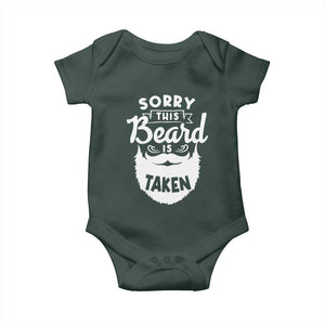 Valentine's Day Baby Onesie Sorry This Beard is Taken Funny Gift For Boyfriend Husband TS09 Print Your Wear