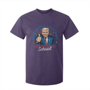 Funny 100th Day Of School Trump T Shirt For Kid Make America Smart Again TS09 Purple Print Your Wear