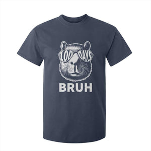 100th Day Of School Capybara T Shirt For Kid 100 Days Bruh Cool Capy Bara TS09 Navy Print Your Wear