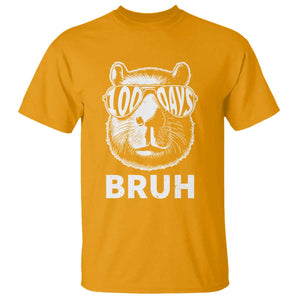 100th Day Of School Capybara T Shirt 100 Days Bruh Cool Capy Bara TS09 Gold Print Your Wear