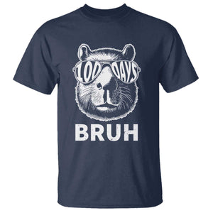 100th Day Of School Capybara T Shirt 100 Days Bruh Cool Capy Bara TS09 Navy Print Your Wear