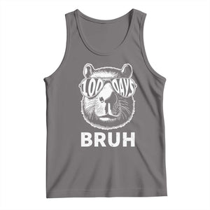 100th Day Of School Capybara Tank Top 100 Days Bruh Cool Capy Bara TS09 Deep Heather Print Your Wear