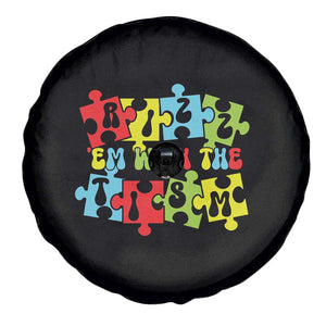 Autism Awareness Spare Tire Cover Rizz'em With The Tism Autistic TS09 Print Your Wear