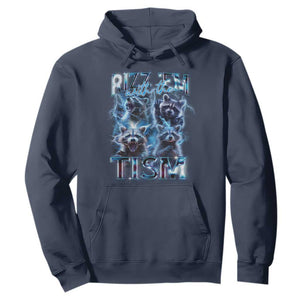 Autism Awareness Hoodie Rizz Em With The Tism Funny Meme Autistic Raccoon TS09 Navy Printyourwear