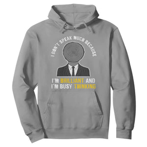 Autism Awareness Hoodie I Don't Speak Much Because I'm Brilliant And I'm Busy Thinking Autistic Aesthetic Maze Man TS09 Sport Gray Printyourwear