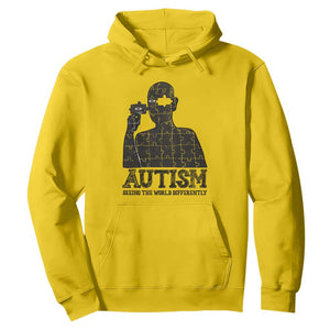 Autism Awareness Hoodie Autistic Seeing The World From A Different Angle Aesthetic TS09 Daisy Print Your Wear