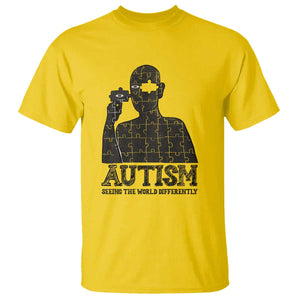 Autism Awareness T Shirt Autistic Seeing The World From A Different Angle Aesthetic TS09 Daisy Print Your Wear