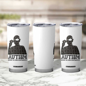 Autism Awareness Tumbler Cup Autistic Seeing The World From A Different Angle Aesthetic TS09 Print Your Wear