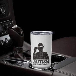 Autism Awareness Tumbler Cup Autistic Seeing The World From A Different Angle Aesthetic TS09 Print Your Wear
