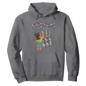 Autism Awareness Hoodie Artism Puzzle Girls Women Artist Autistic TS09 Charcoal Printyourwear