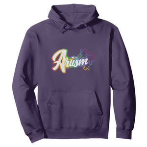 Autism Awareness Hoodie Artism Artist Autistic Rainbow Puzzle Aesthetic TS09 Purple Printyourwear