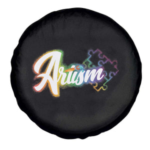 Autism Awareness Spare Tire Cover Artism Artist Autistic Rainbow Puzzle Aesthetic TS09 Print Your Wear