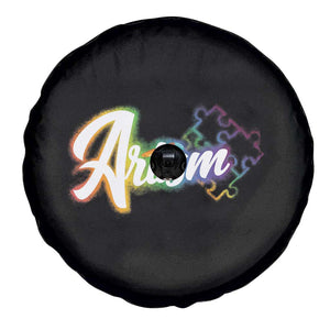 Autism Awareness Spare Tire Cover Artism Artist Autistic Rainbow Puzzle Aesthetic TS09 Print Your Wear