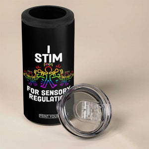 Autism Awareness 4 in 1 Can Cooler Tumbler I Stim For Sensory Regulation TS09 Print Your Wear
