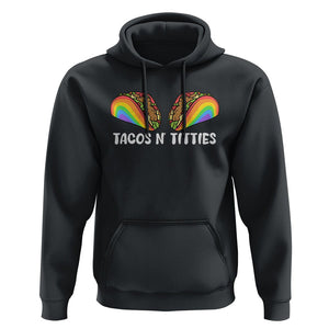 Taco Lover LGBT Pride Hoodie Tacos N' Titties Gay Rainbow Proud Gay TS09 Black Print Your Wear