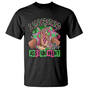 Harris Supporter T Shirt I Understand The Assignment Kamala Chucks And Pearls TS09 Black Print Your Wear