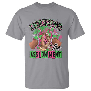 Harris Supporter T Shirt I Understand The Assignment Kamala Chucks And Pearls TS09 Sport Gray Print Your Wear
