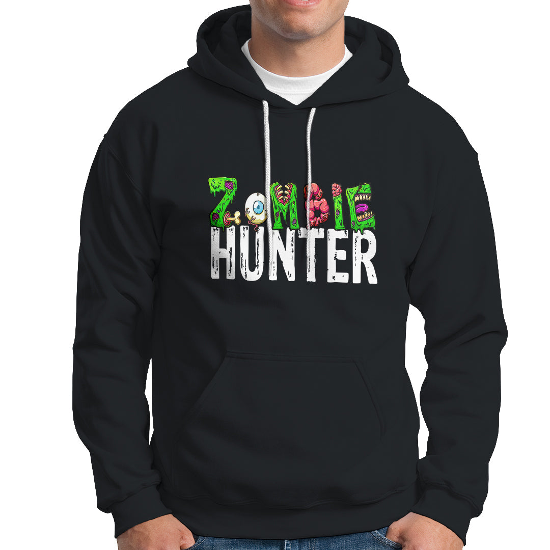 Zombie Hunter Eye Brain Hunting Halloween Costume Hoodie TS09 Printyourwear