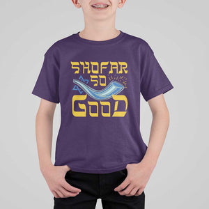 Rosh Hashanah Jewish T Shirt For Kid Funny Shofar So Good TS09 Purple Print Your Wear