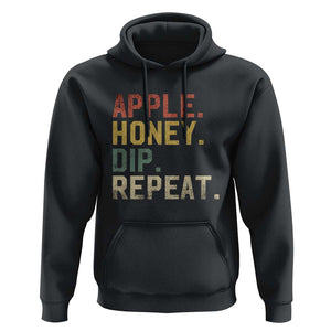 Rosh Hashanah Jewish Hoodie Apple Honey Dip Repeat TS09 Black Print Your Wear