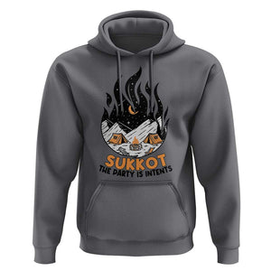 Sukkot Hoodie The Party is Intents Jewish Holiday TS09 Charcoal Print Your Wear
