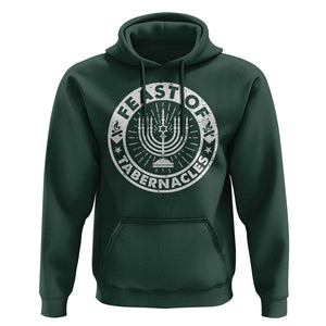 Sukkot Hoodie Feast of Tabernacles Jewish Holiday TS09 Dark Forest Green Print Your Wear