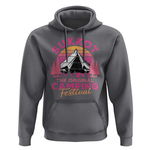 Sukkot Hoodie The Original Camping Festival Jewish Holiday TS09 Charcoal Print Your Wear