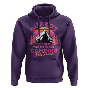 Sukkot Hoodie The Original Camping Festival Jewish Holiday TS09 Purple Print Your Wear