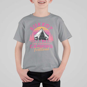 Sukkot T Shirt For Kid The Original Camping Festival Jewish Holiday TS09 Sport Gray Print Your Wear