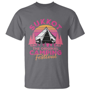 Sukkot T Shirt The Original Camping Festival Jewish Holiday TS09 Charcoal Print Your Wear