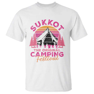 Sukkot T Shirt The Original Camping Festival Jewish Holiday TS09 White Print Your Wear