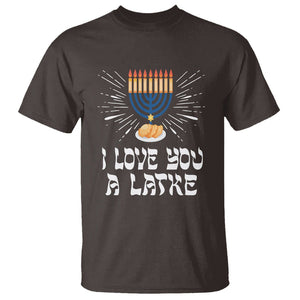 Funny Passover T Shirt I Love You A Latke Jewish Word Play Pun Hanukkah Chanukah TS09 Dark Chocolate Printyourwear