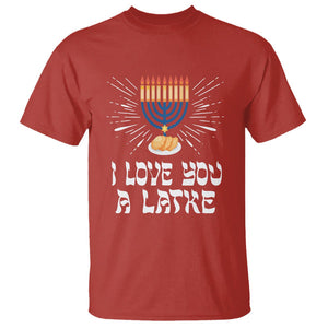 Funny Passover T Shirt I Love You A Latke Jewish Word Play Pun Hanukkah Chanukah TS09 Red Printyourwear