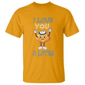 Passover T Shirt I Love You A Latke Jewish Word Play Pun TS09 Gold Printyourwear