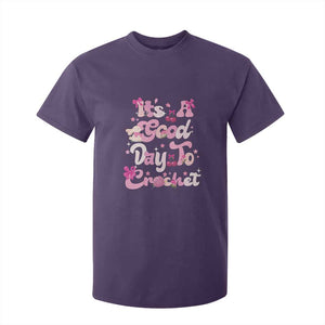 Its A Good Day to Crochet T Shirt For Kid TS09 Purple Print Your Wear