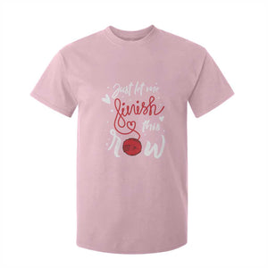 Funny Crochet T Shirt For Kid Just Let Me Finish This Row TS09 Light Pink Print Your Wear