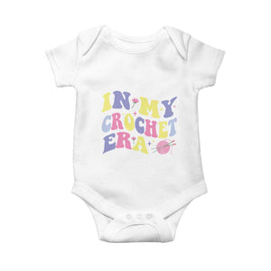 In My Crochet Era Baby Onesie TS09 White Print Your Wear