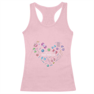Funny Crochet Racerback Tank Top I Don't Have A Yarn Problem Yarn Collecting Knitting TS09 Light Pink Print Your Wear