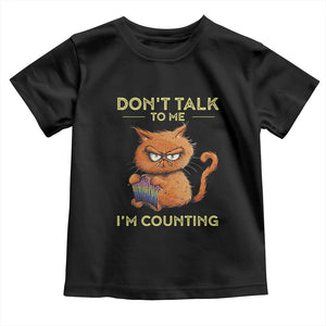 Funny Crochet Cat Toddler T Shirt Don't Talk To Me I'm Counting TS09 Black Print Your Wear
