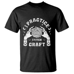 Witch Crochet T Shirt I Practice Stitch Craft TS09 Black Print Your Wear