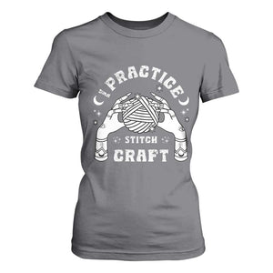 Witch Crochet T Shirt For Women I Practice Stitch Craft TS09 Charcoal Print Your Wear