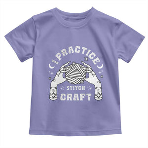 Witch Crochet Toddler T Shirt I Practice Stitch Craft TS09 Violet Print Your Wear