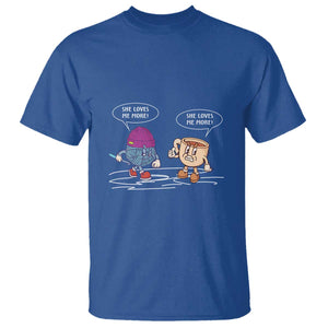 Funny Crochet Coffee Lover T Shirt She Loves Me More TS09 Royal Blue Print Your Wear