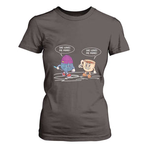 Funny Crochet Coffee Lover T Shirt For Women She Loves Me More TS09 Dark Chocolate Print Your Wear
